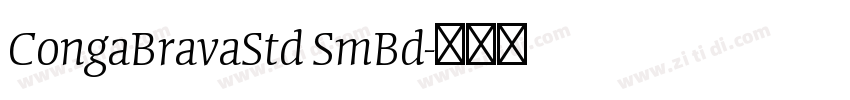 CongaBravaStd SmBd字体转换